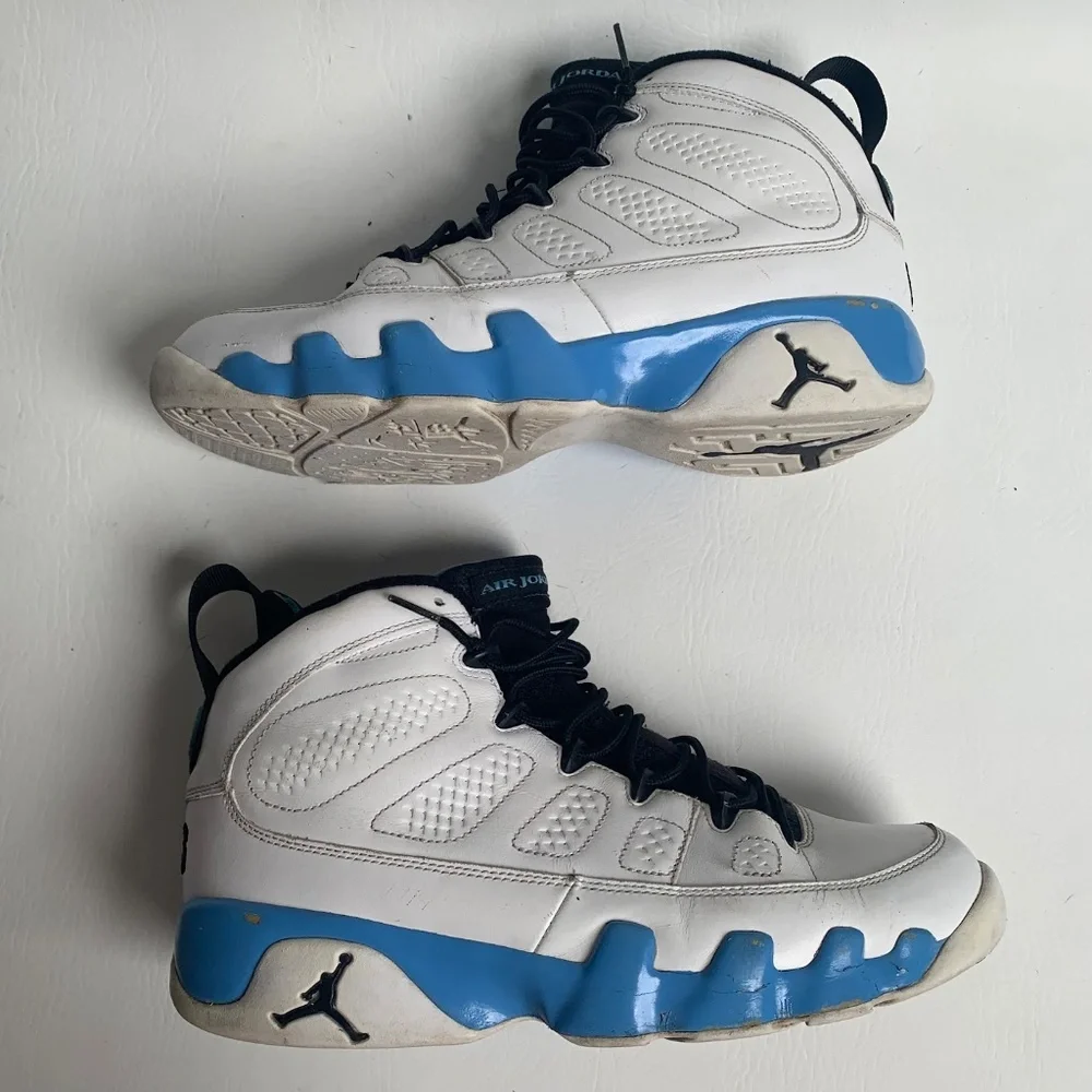 Nike Jordan 9 Retro Powder White University Blue 9